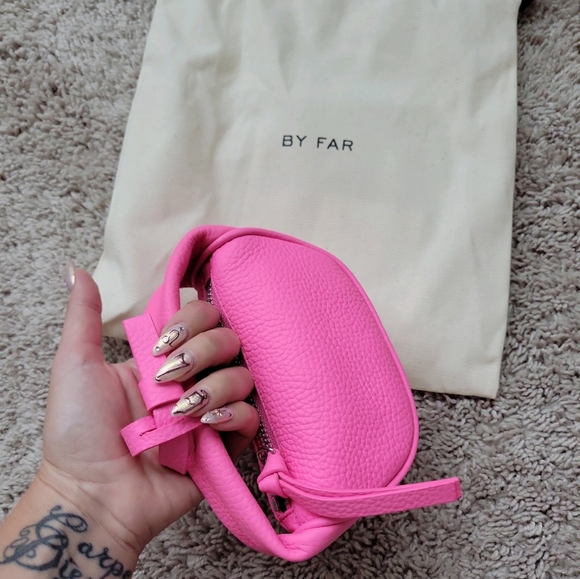 By Far mini crush pink mini bag - Picture 2 of 3